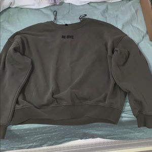 “Hi Bye” Sweatshirt With Back Detailing